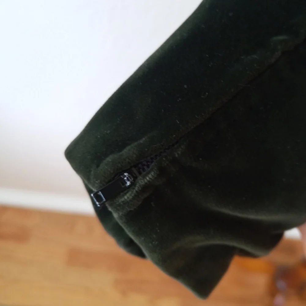 🤍 Saint Laurent vintage 1970s dark green velvet Victorian-inspired blaze - Picture 7 of 10